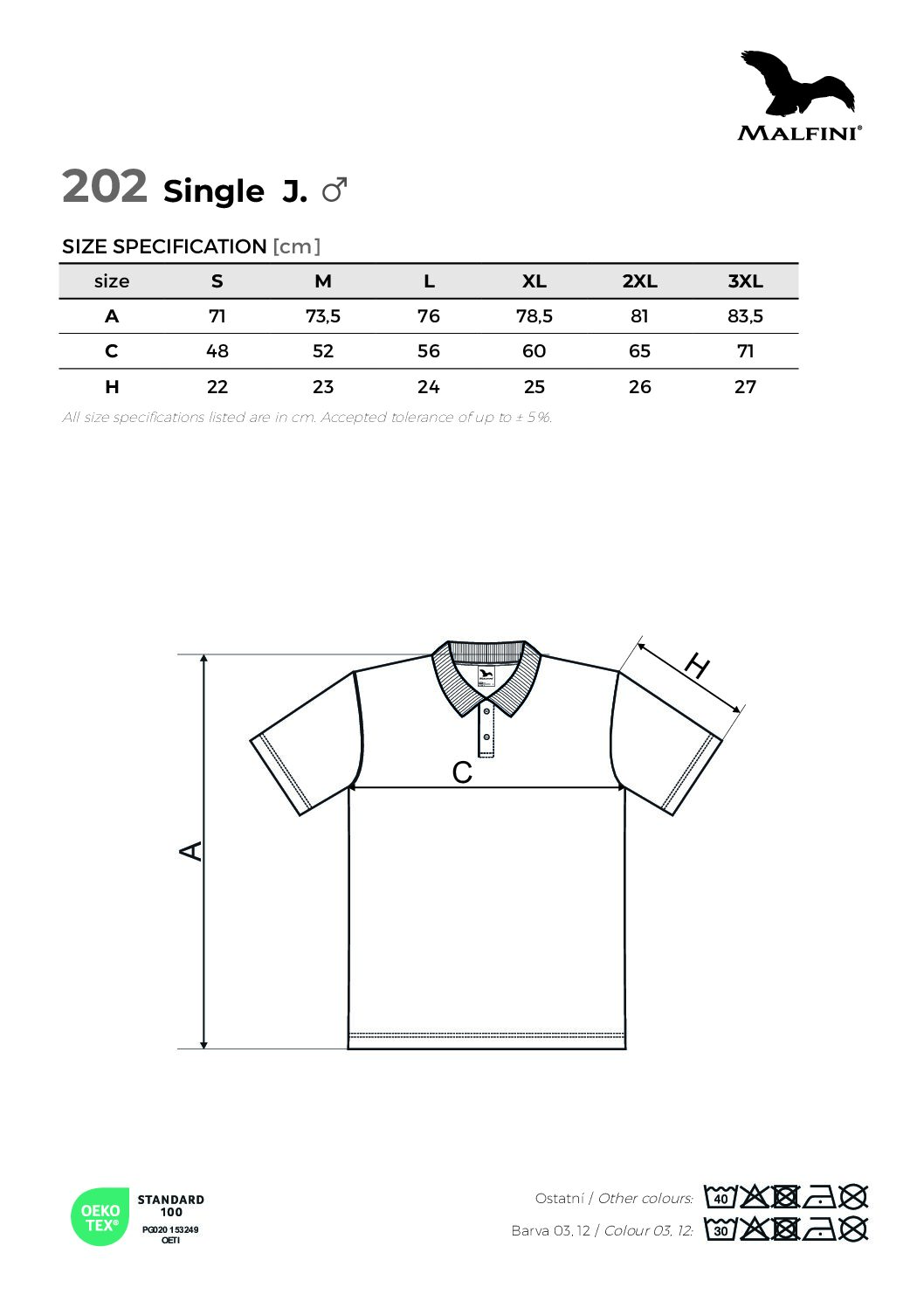 Koszulka polo – K1/K2 Chest&Back (granatowa) - obrazek 3