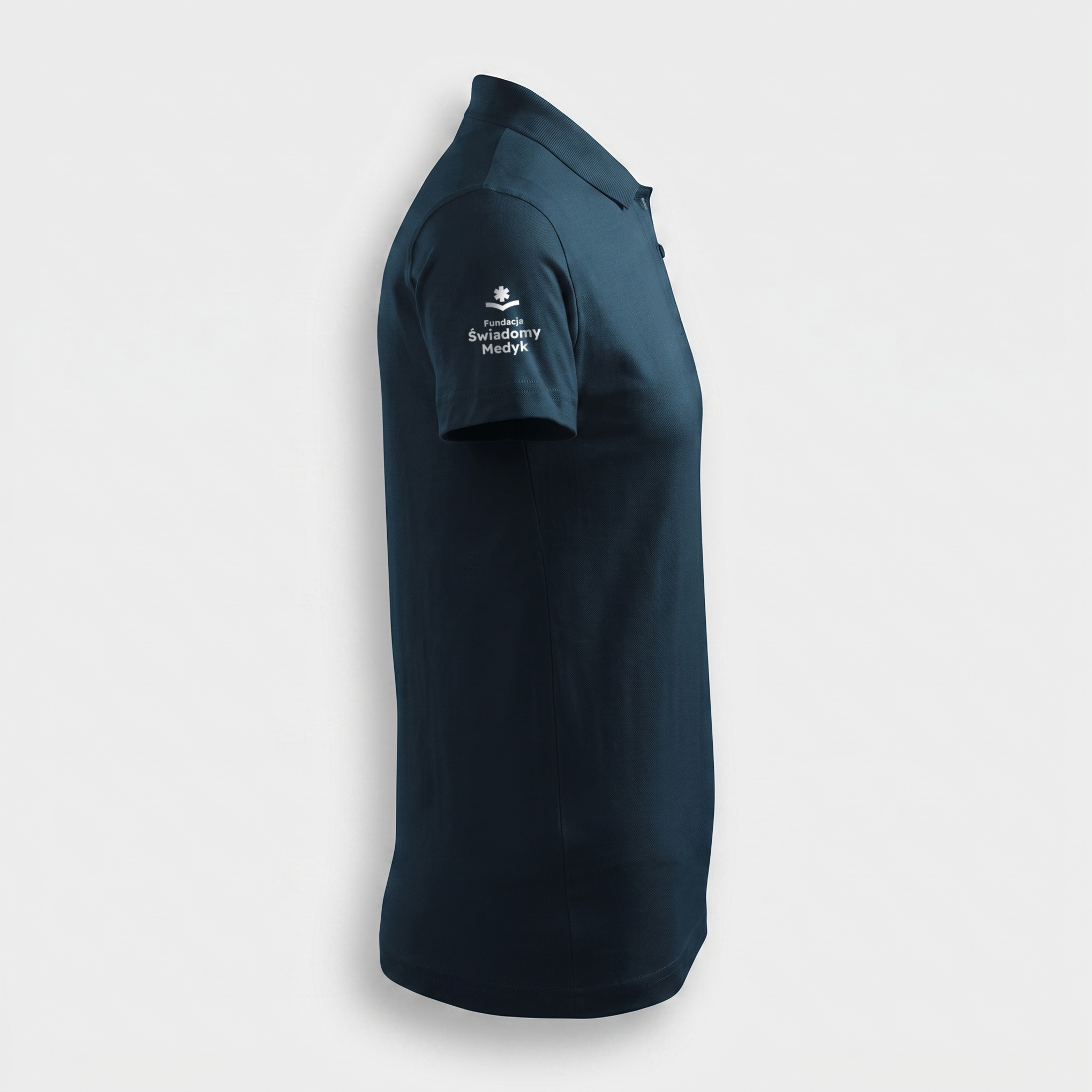 Koszulka polo - K1/K2 Classic Sleeves (granatowa) - obrazek 3